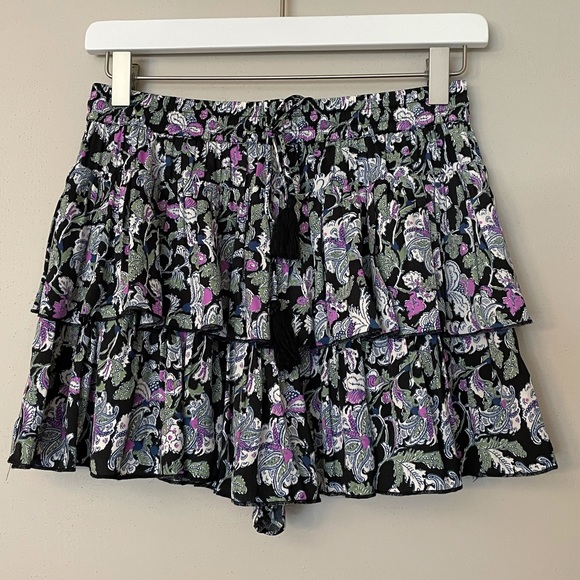 Free People Intimately Free Floral Ruffle Short - Picture 3 of 6